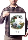 Quadro Animes Studio Ghibli Arte Chihiro Totoro...
