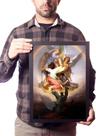Quadro Anjos Vs Lucifer Arte De Alfred Rethel De 1848