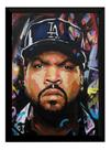 Quadro Aquarela Lendas Do Rap Ice Cube Nwa Hip Hop 42x29cm