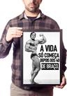 Quadro Arnold A Vida Começa Depois Dos 40 De Braço Frase