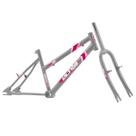 Quadro Aro 20 Ultra Bikes em Aço Carbono com Garfo Feminino Space Gray