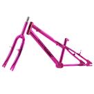 Quadro Aro 20 Ultra Bikes em Aço Carbono com Garfo Rebaixado Chrome Line Pink