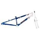 Quadro Aro 24 Ultra Bikes em Aço Carbono Bicolor com Garfo Rebaixado Azul - Branco