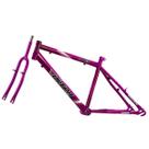 Quadro aro 24 ultra bikes em aço carbono com garfo masculina