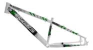 Quadro Aro 26 Freeride Kog Full X25 Freio Disco Tipo Viking Branco com Verde