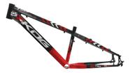 Quadro Aro 26 Freeride Kog Full X25 Freio Disco Tipo Viking Preto com Vermelho