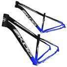 Quadro aro 29 Aluminio KOG tipo KSW Absolute Cabeamento interno Azul cob degrade Preto com Branco