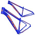 Quadro aro 29 Aluminio KOG tipo KSW Absolute Cabeamento interno Azul cobalto com Laranja