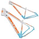 Quadro aro 29 Aluminio KOG tipo KSW Absolute Cabeamento interno Azul Pis degrade Branco com Laranja