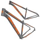 Quadro aro 29 Aluminio KOG tipo KSW Absolute Cabeamento interno Grafite com Laranja