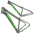 Quadro aro 29 Aluminio KOG tipo KSW Absolute Cabeamento interno Grafite com Verde