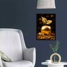 Quadro Arquétipo Maçã Dourada 33x24cm - com vidro