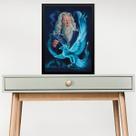 Quadro Arquétipo Mago Com Fênix 24x18cm Quadro Arquétipo Mago Com Fênix 24x18cm