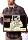 Quadro Arte Astronauta De Hollywood Não Foi A Lua Decoração
