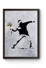 Quadro Arte Banksy Poster Moldurado
