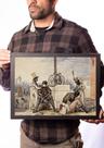 Quadro Arte Barbeiros Ambulantes 1826 Debret Escravidão Quadro Arte Barbeiros Ambulantes 1826 Debret Escravidão