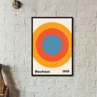 Quadro Arte Bauhaus - 1919 24x18cm - com vidro