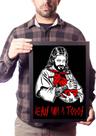 Quadro Arte Bebê Bode Baphomet Decoração Trevosa