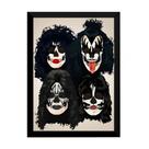 Quadro Arte Caveiras Banda Kiss 42x29cm