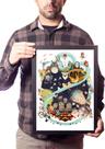 Quadro Arte Clássicos Studio Ghibli Animes Hayao Miyazaki