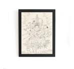 Quadro Arte Deus Japones Quanwon, Bernard Picart 1728