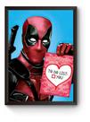 Quadro Arte Filme Deadpool Poster Moldurado