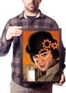 Quadro Arte Filme Laranja Mecanica Poster Na Moldura