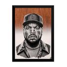Quadro Arte Historia Do Rap Ice Cube Hip Hop 42x29cm Quadro Arte Historia Do Rap Ice Cube Hip Hop 42x29cm