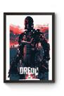 Quadro Arte Juiz Dredd Poster Moldurado