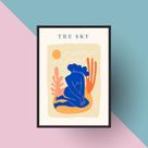 Quadro Arte Matisse - The Sky 33x24cm - com vidro