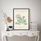 Quadro Arte Matisse Verde Suave 45x34cm