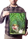 Quadro Arte Mei Kusakabe Anime Meu Amigo Totoro Quadro Arte Mei Kusakabe Anime Meu Amigo Totoro