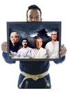 Quadro Arte Mestres Jiu Jitsu Gracie Decoração Academia Bjj