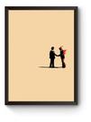 Quadro Arte Minimalista Pink Floyd Poster Moldurado Quadro Arte Minimalista Pink Floyd Poster Moldurado