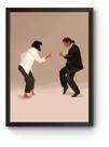 Quadro Arte Minimalista Pulp Fiction Poster Moldurado