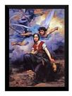 Quadro Arte Pintura Joana Darc Anjos Eugene Tririon 42x29cm