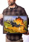 Quadro Arte Senta A Púa Força Aérea Caça Guerra