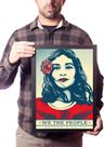 Quadro Arte Shepard Fairey We The People Poster Moldurado Quadro Arte Shepard Fairey We The People Poster Moldurado