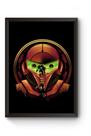 Quadro Arte Simplista Game Metroid Poster Moldurado Quadro Arte Simplista Game Metroid Poster Moldurado