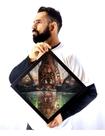 Quadro Arte Tigre Formato Geométrico Diamante