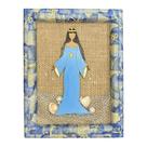 Quadro Artesanal Iemanjá 19,5x25cm - Decoração Religiosa Orixás Quadro Artesanal Iemanjá 19,5x25cm - Decoração Religiosa Orixás