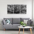 Quadro Árvore Da Copa Grande Em Preto E Branco Mosaico