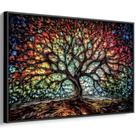 Quadro Árvore da Vida em Cores Radiantes Eternas