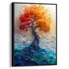 Quadro Árvore da Vida em Flores Radiantes