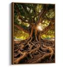 Quadro Árvore da Vida em Raízes Eternas Luminosas