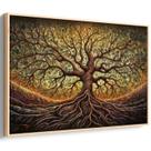 Quadro Árvore da Vida Entrelaçada com Raízes Sagradas