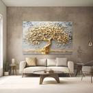Quadro Arvore Da Vida Prosperidade Luxo Sala