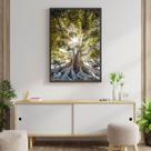 Quadro Árvore da Vida Sala escritório hall de entrada Uno com Moldura Quadro Árvore da Vida Sala escritório hall de entrada Uno com Moldura