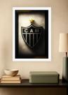 Quadro Atlético Mineiro CAM com Vidro e Moldura Branca Tamanho:21cm x 30cm (A4) Quadro Atlético Mineiro CAM com Vidro e Moldura Branca Tamanho:21cm x 30cm (A4)