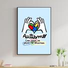 Quadro Autismo Informativo Educador Professor Escola 28x40cm